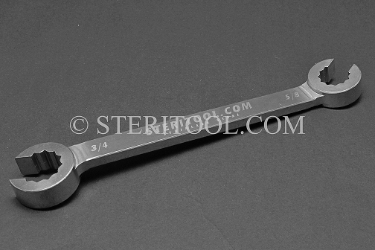 #30200 - 5/8" X 3/4" Stainless Steel Flare Nut Wrench. flare, spanner, wrench, stainless steel