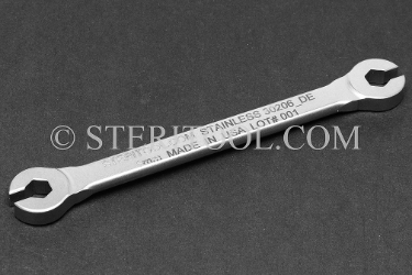 #30206_DE 6.0MM DOUBLE-ENDED FLARE NUT WRENCH offset, wrench, stainless steel, spanner