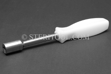 #30409 - 9mm Stainless Steel Square Nut Driver, Nylon Handle. square nut driver, stainless streel