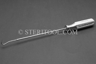 #40023 - Hook Pick with Stainless Steel Handle, LONG. pick, ice pick, dental, probe, pointer, 