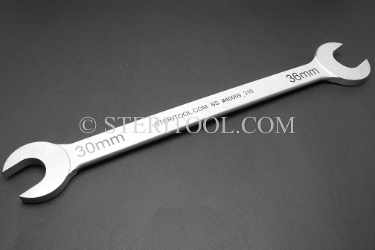 #40059_316 - 30mm x 36mm Non-Magnetic Stainless Steel Open End Wrench. 316SS. open end, openend, wrench, spanner, stainless steel, non-magnetic, non magnetic, nonmagnetic