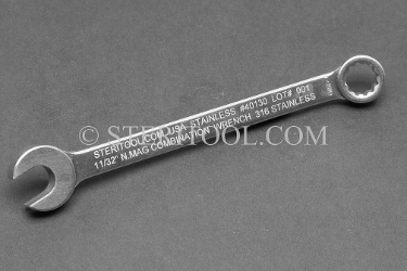 #40130_316 - 11/32" Non-Magnetic Stainless Steel Combination Wrench. 316SS. combination, wrench, spanner, stainless steel, non-magnetic, non magnetic, nonmagnetic