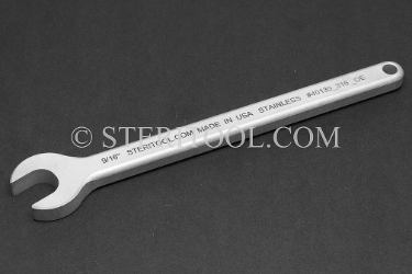 #40139_316_OE - 9/16" Non-Magnetic Stainless Steel Open End Wrench. 316SS.  combination, wrench, spanner, stainless steel, non-magnetic, non magnetic, nonmagnetic