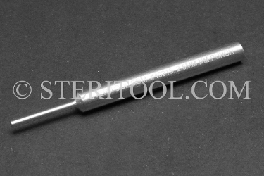 #40215 - 2.5mm Non-Magnetic Stainless Steel Drift Punch, 3.5"(85mm) OAL. non-magnetic, non magnetic, stainless steel, punch, drift