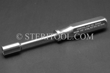 #40389 - 7/16" Non-Magnetic Stainless Steel Nut Driver, SS Handle. non-magnetic, non magnetic, stainless steel, nut driver