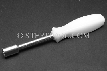#40410 - 10mm Non-Magnetic Stainless Steel Square Nut Driver, SS Handle. non-magnetic, non magnetic, stainless steel, square nut driver