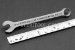 #41038_316_110 - 8mm x 110mm Non-Magnetic Stainless Steel Open End Wrench with ring. 316SS.    - 41038_316_110