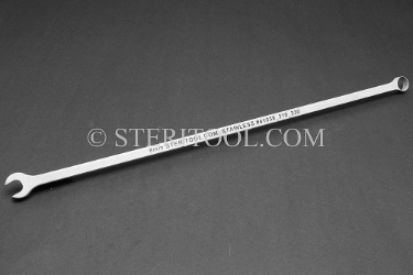 #41038_316_330 - 8mm x 330mm Non-Magnetic Stainless Steel Open End Wrench with ring. 316SS.   combination, wrench, spanner, stainless steel, non-magnetic, non magnetic, nonmagnetic