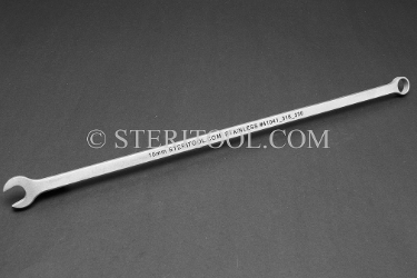 #41041_316_330 - 10mm x 330mm Non-Magnetic Stainless Steel Open End Wrench with ring. 316SS.    combination, wrench, spanner, stainless steel, non-magnetic, non magnetic, nonmagnetic