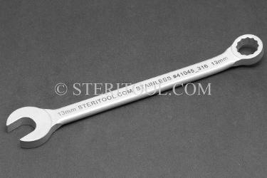 #41045_316 - 13mm Non-Magnetic Stainless Steel Combination Wrench. 316SS. combination, wrench, spanner, stainless steel, non-magnetic, non magnetic, nonmagnetic