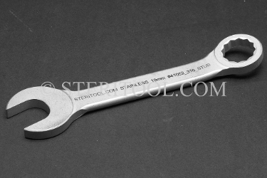 #41052_316_STUBBY - 19mm Non-Magnetic Stainless Steel Stubby Combination Wrench. 316SS. [clone] combination, wrench, spanner, stainless steel, non-magnetic, non magnetic, nonmagnetic