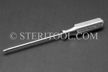 #41222SS_316 - Philips #1 x 4"(100mm) Non-Magnetic Stainless Steel Screwdriver, SS Handle. philips, phillips, screwdriver, stainless steel, non-magnetic, non magnetic, nonmagnetic,