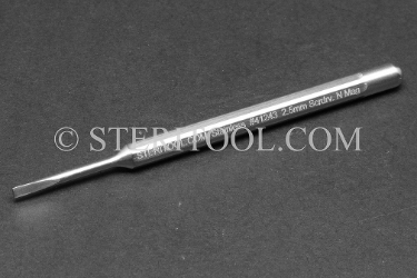 #41243 - 2.5mm Non-Magnetic Stainless Steel Precision Screwdriver. non-magnetic, non magnetic, slot, parallel, flat, screw driver, screwdriver, stainless steel, precision