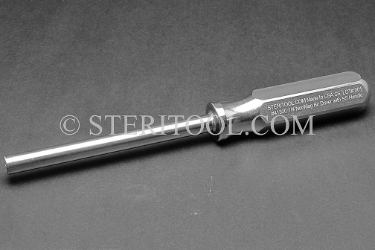 #41300 - Non-Magnetic Stainless Steel Bit Driver, 4"(100mm) Shaft, SS Handle. non-magnetic, non magnetic, bit driver, bitdriver, screw driver, screwdriver, stainless steel, bits