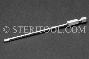 #41515 - 7/64" Hex x 4"(100mm) OAL Non-Magnetic Stainless Steel Power Bit. non-magnetic, non magnetic, hex bit, stainless steel, power bit, allen
