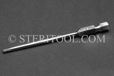 #41515SP3.5 - 7/64" Hex x 3.5"(89mm) OAL Non-Magnetic Stainless Steel Power Bit. 718SS. hex, allen, power bit, stainless steel