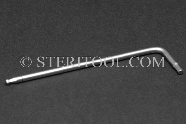 #41802_316 - 2.5mm Non-Magnetic Stainless Steel L Ball Hex Key. 316SS. ball hex, L, allen, stainless steel, non-magnetic, non magnetic, nonmagnetic