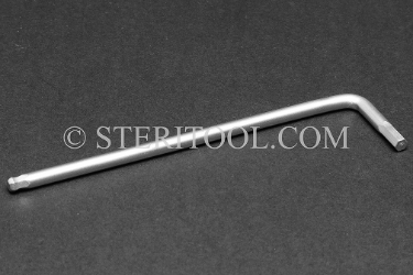 #41804_718 - 3.5mm Non-Magnetic Stainless Steel L Ball Hex Key. non-magnetic, non magnetic, ball hex key, stainless steel, allen, L