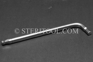 #41808_718 - 6.0mm Non-Magnetic Stainless Steel L Ball Hex Key. non-magnetic, non magnetic, ball hex key, stainless steel, allen, L