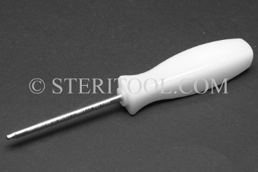 #41820 - 1.5mm Non-Magnetic Stainless Steel Ball Driver, Nylon Handle, 2.5"(63mm) Shaft. non-magnetic, non magnetic, ball hex driver, stainless steel, allen,