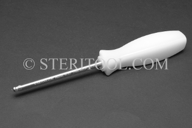 #41827 - 5.0mm Non-Magnetic Stainless Steel Ball Driver, Nylon Handle, 4"(100mm) Shaft. non-magnetic, non magnetic, ball hex driver, stainless steel, allen,