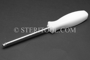 #41828 - 6.0mm Non-Magnetic Stainless Steel Ball Driver, Nylon Handle, 4.5"(113mm) Shaft. non-magnetic, non magnetic, ball hex driver, stainless steel, allen,