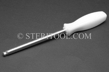 #41829 - 8.0mm Non-Magnetic Stainless Steel Ball Driver, Nylon Handle, 5.5"(140mm) Shaft. non-magnetic, non magnetic, ball hex driver, stainless steel, allen,