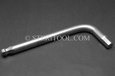 #41840 - 14mm Non-Magnetic Stainless Steel L Ball Hex Key. non-magnetic, non magnetic, ball hex key, stainless steel, allen, L