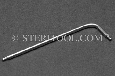 #41850 - 1/16" Non-Magnetic Stainless Steel L Ball Hex Key. non-magnetic, non magnetic, ball hex key, stainless steel, allen, L