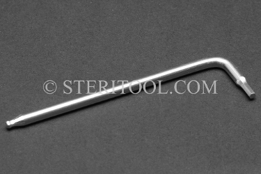#41852 - 3/32" Non-Magnetic Stainless Steel L Ball Hex Key. non-magnetic, non magnetic, ball hex key, stainless steel, allen, L