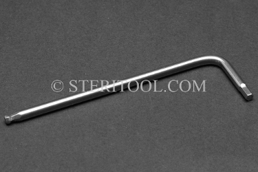 #41854 - 1/8" Non-Magnetic Stainless Steel L Ball Hex Key. non-magnetic, non magnetic, ball hex key, stainless steel, allen, L
