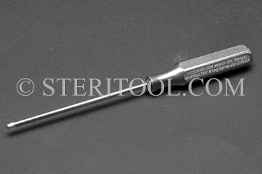 #41873SS - 7/64" x 3"(75mm) Non-Magnetic Stainless Ball Driver, SS Handle. ball hex, driver, allen, stainless steel, non-magnetic, non magnetic, nonmagnetic