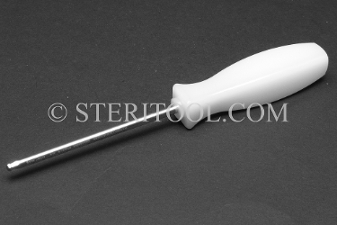 #41874 - 1/8" Non-Magnetic Stainless Steel Ball Driver, Nylon Handle, 3.25"(82mm) Shaft. non-magnetic, non magnetic, ball hex driver, stainless steel, allen,