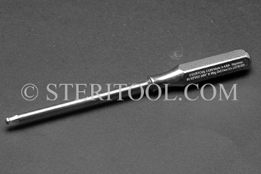 #41875SS - 9/64" x 3.25"(81mm) Non-Magnetic Stainless Ball Driver, SS Handle. ball hex, driver, allen, stainless steel, non-magnetic, non magnetic, nonmagnetic