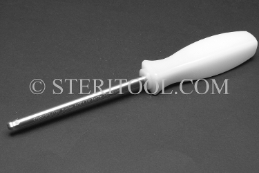 #41879 - 1/4" Non-Magnetic Stainless Steel Ball Driver, Nylon Handle, 4.5"(113mm) Shaft. non-magnetic, non magnetic, ball hex driver, stainless steel, allen,