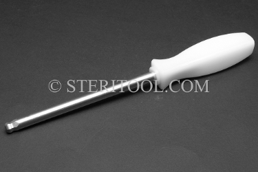 #41881 - 5/16" Non-Magnetic Stainless Steel Ball Driver, Nylon Handle, 5.5"(139mm) Shaft. non-magnetic, non magnetic, ball hex driver, stainless steel, allen,