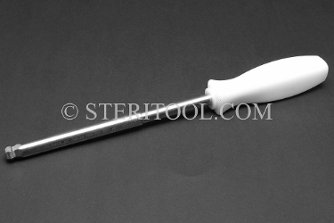 #41882 - 3/8" Non-Magnetic Stainless Steel Ball Driver, Nylon Handle, 6"(150mm) Shaft. non-magnetic, non magnetic, ball hex driver, stainless steel, allen,