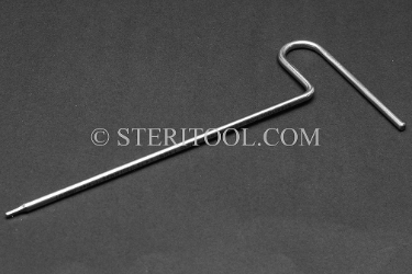 #41935 - 1.5mm Non-Magnetic Stainless Steel T Hex Key. non-magnetic, non magnetic, hex key, stainless steel, allen, T