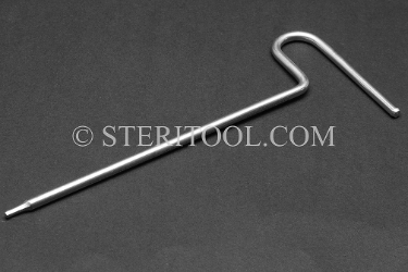 #41936 - 2.0mm Non-Magnetic Stainless Steel T Hex Key. non-magnetic, non magnetic, hex key, stainless steel, allen, T