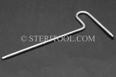 #41938 - 3.0mm Non-Magnetic Stainless Steel T Hex Key. non-magnetic, non magnetic, hex key, stainless steel, allen, T