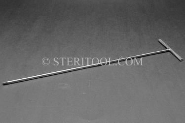 #42706_SP12 - 4.0mm Non-Magnetic Stainless Steel Welded T Hex, 12"(300mm) Shaft. hex, T, stainless steel, allen, non-magnetic, non magnetic, nonmagnetic