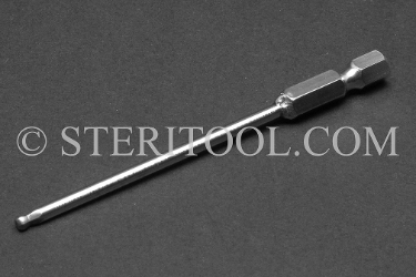 #43025SP3.5 - 7/64" Ball Hex x 3.5"(89mm) OAL Stainless Steel Power Bit.718SS. ball hex, power bit, allen wrench, stainless steel