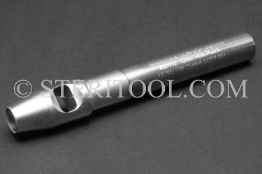 #50112_TIN - 12mm Stainless Steel Hole Punch with TIN Coating. punch, hole, stainless steel, oval, round, rectangular