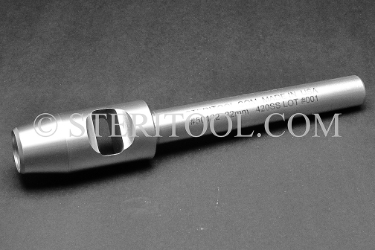 #50122 - 22mm Stainless Steel Hole Punch with TIN Coat. punch, hole, stainless steel, oval, round, rectangular