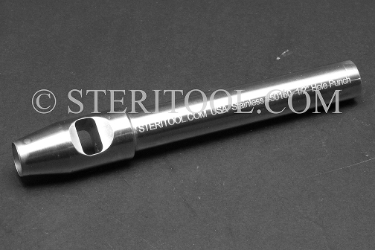 #50160 - 1/2" Stainless Steel Hole Punch. punch, hole, stainless steel, oval, round, rectangular