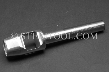 #50233 - 20mmx 25mm Rectangular Stainless Steel Hole Punch. Radius Corners. 24mm window. 1.33deg internal taper. TIN Coat. punch, hole, stainless steel, oval, round, rectangular