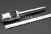 #50233 - 20mmx 25mm Rectangular Stainless Steel Hole Punch. Radius Corners. 24mm window. 1.33deg internal taper. TIN Coat. - 50233
