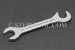 #50441- 10MM Open End Stainless Steel 15 x 75 degree Offset Wrench.  - 50441