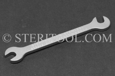 #50512 - 3/16" Open End Stainless Steel 15 x 75 degree Offset Wrench. offset, off-set, off set, wrench, spanner, stainless steel