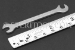 #50512 - 3/16" Open End Stainless Steel 15 x 75 degree Offset Wrench. - 50512